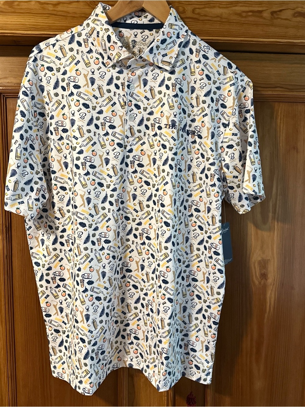 Barstool Golf THE PLAYERS Polo Shirt Mens XLarge White Florida
Garb Cocktail NWT